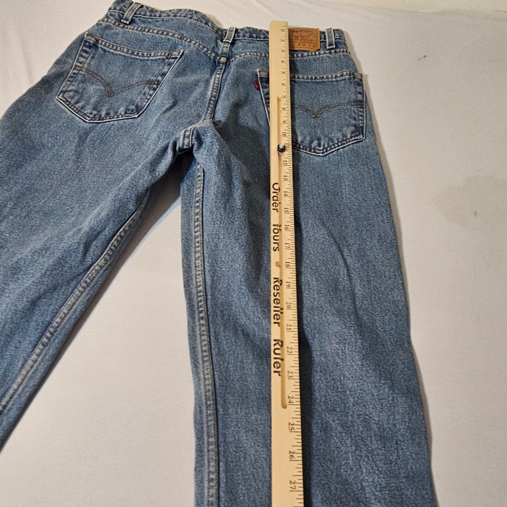 Vintage Levi 505 Regular Fit 90s Blue Denim Jeans Mens Size 34 x 32 1998 - Picture 9 of 14